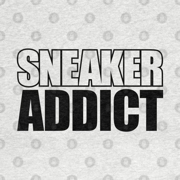 Sneaker Addict Outline BLK by Tee4daily